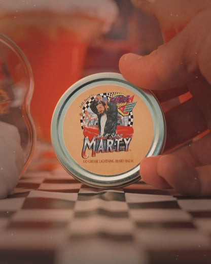 Malt Shop Marty - Beard Balm - Vanilla Ice Cream, Orange Soda, Whipped Cream Swirl