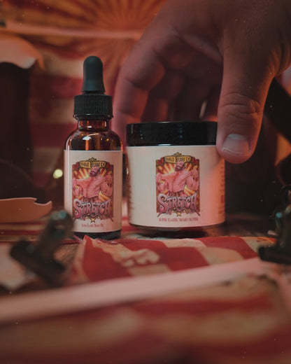 Stretch - Beard Oil & Butter Kit - Stretched Leather, Evergreen Fruits, Silken Sweet Cream