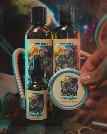 The General - Complete Balm Kit - Sweetened Tobacco, Sandalwood Aftershave, Cosmic Bergamot