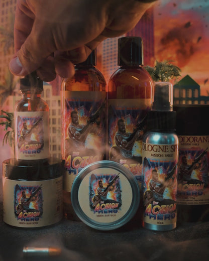 The Action Hero - Ultimate Bundle - Musky Cedarwood, Warm Caraway, Velvety Apricot
