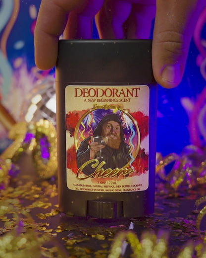 Cheers - Deodorant - Orange Creme, Aged Champagne, & Fresh Raspberries