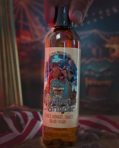 Organ Grinder - Beard Wash - Moonlit Blueberry Jam, Cheesecake Filling, Roasted Almond Praline