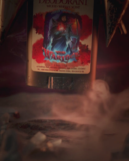 The Warlock - Deodorant - Dark Tobacco, Brown Ale, Citrus Spark, and Cherry Mist