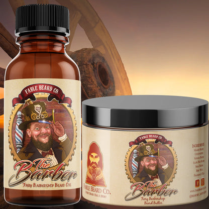 The Barber - A Fiery Barbershop Beard Oil And Butter Combo Kit