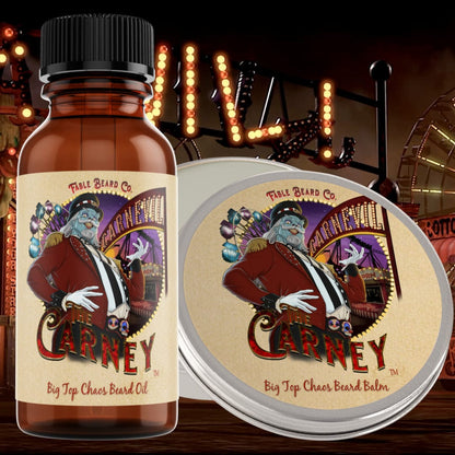 The Carney - Warm Kettle Corn & Sweet Pipe Tobacco Beard Oil & Balm Kit