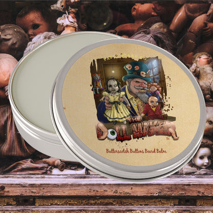 The Dollmaker - Beard Balm - Warm Butterscotch, Buttered Rum, Candy Corn, & Creamy Caramel