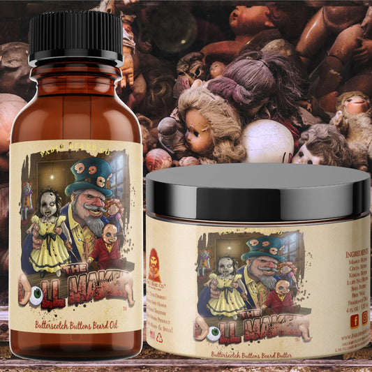 The Dollmaker - Buttered Rum & Butterscotch Beard Oil & Butter Kit