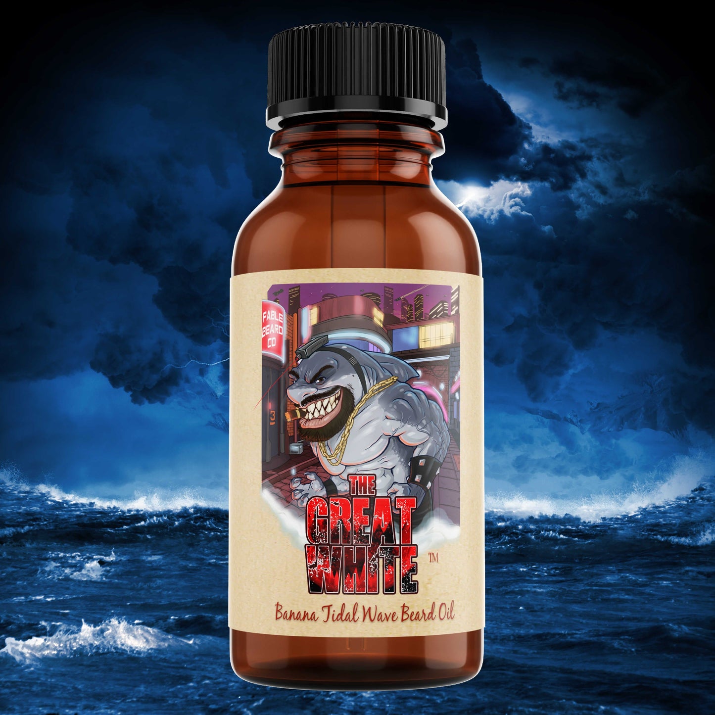 The Great White - Beard Oil - Banana Tidal Wave, Coconut Sea Spray, and Forgotten Driftwood