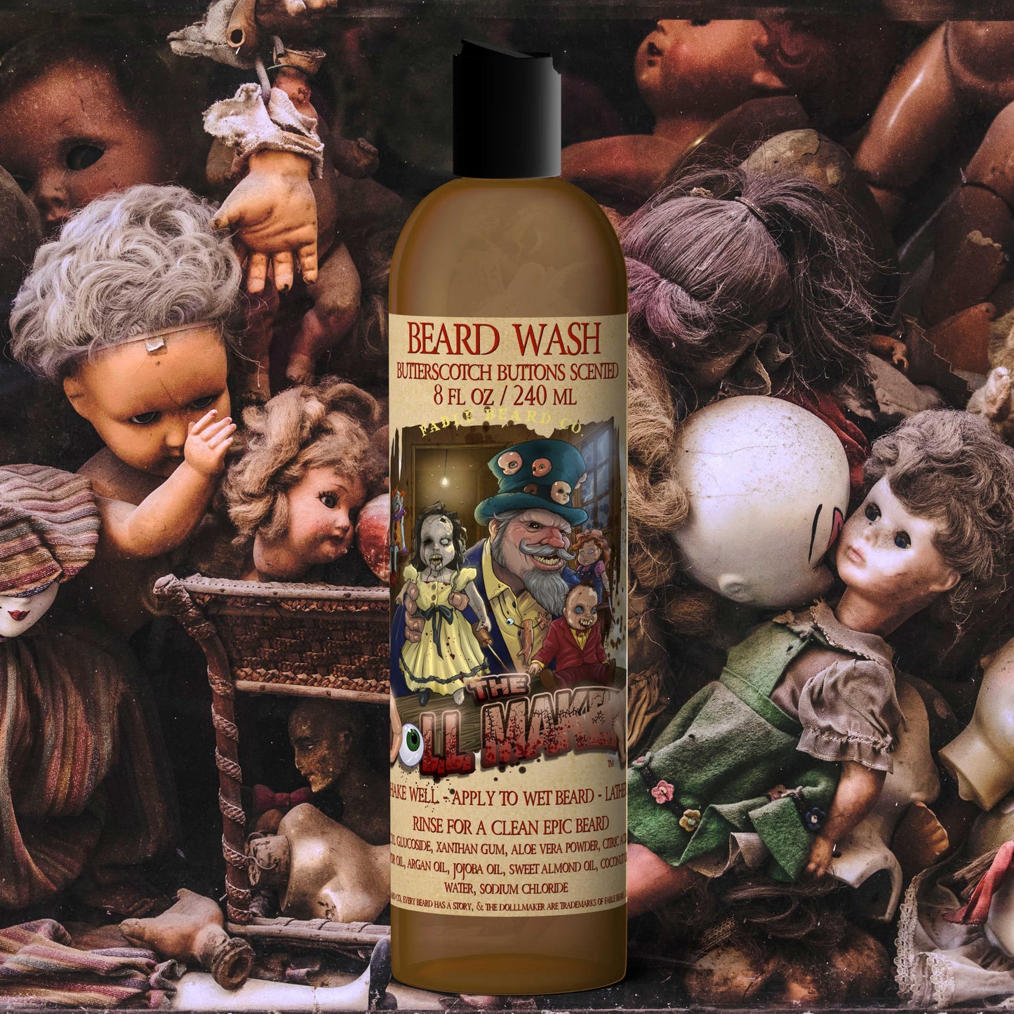 The Dollmaker - Buttered Rum & Butterscotch Beard Wash