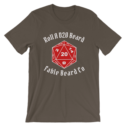 Fable Beard Co. Army / S Roll A D20 Beard T-Shirt