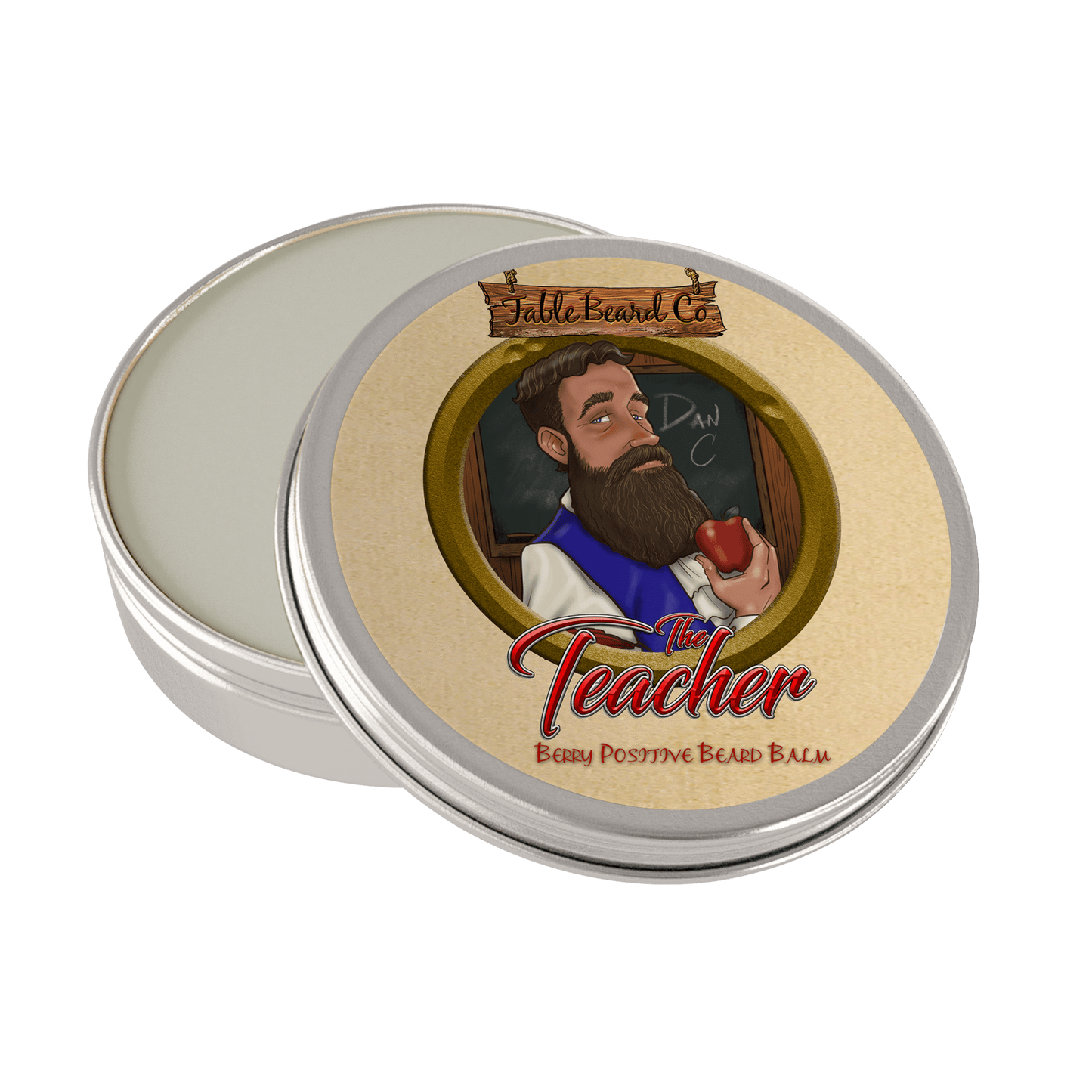 Fable Beard Co. Beard Balm 2oz Tin The Teacher - A Berry Positive Beard Balm