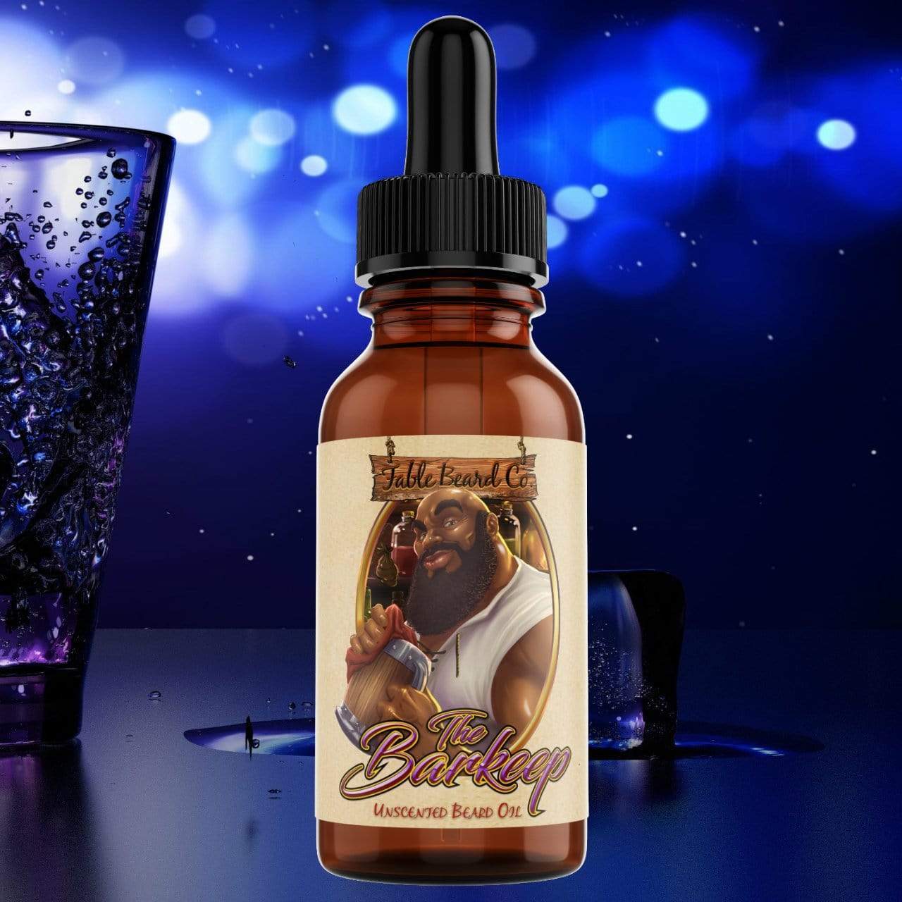 Fable Beard Co. Beard Oil 1oz Bottle The Barkeep - A Unscented Blend Beard Oil