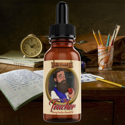 Fable Beard Co. Beard Oil 1oz Bottle The Teacher - A Berry Positive Beard Oil