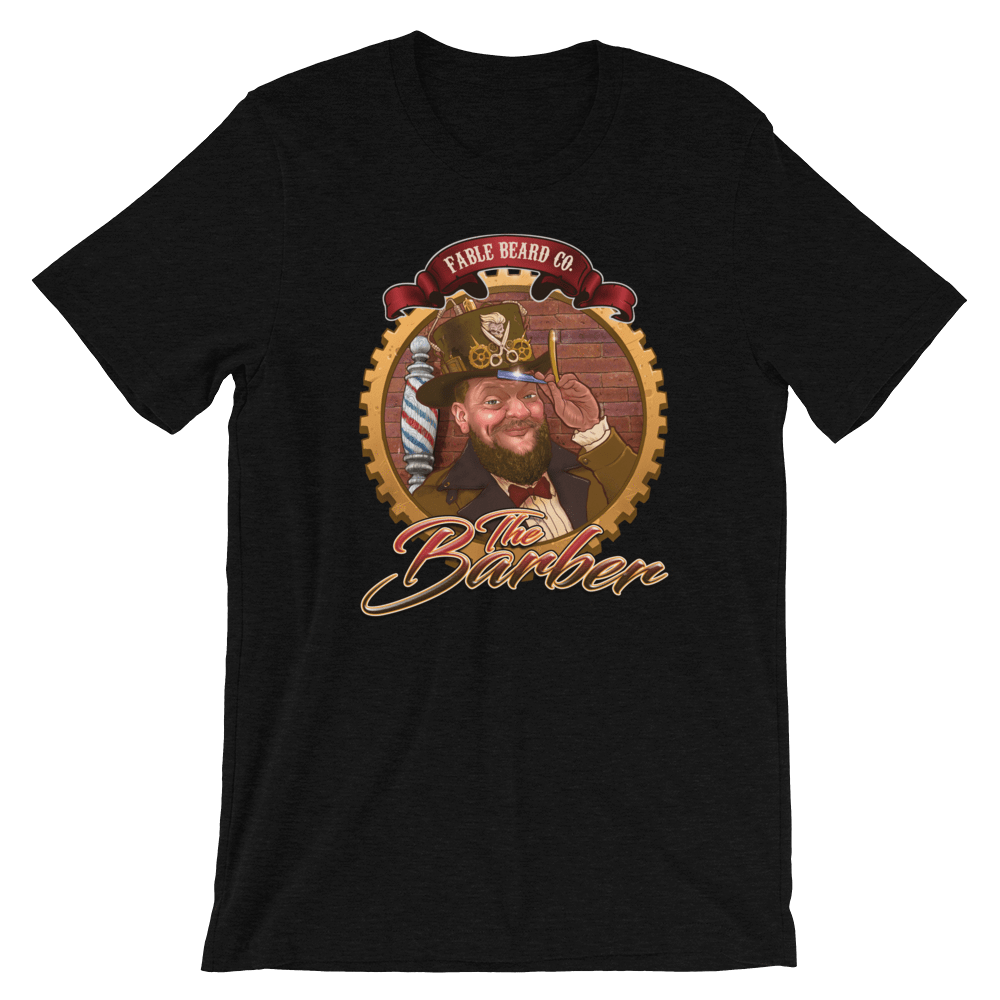 Fable Beard Co. Black Heather / XS The Barber Short-Sleeve Unisex T-Shirt