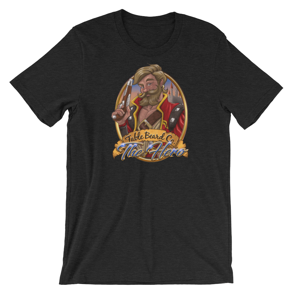 Fable Beard Co. Black Heather / XS The Hero Short-Sleeve Unisex T-Shirt