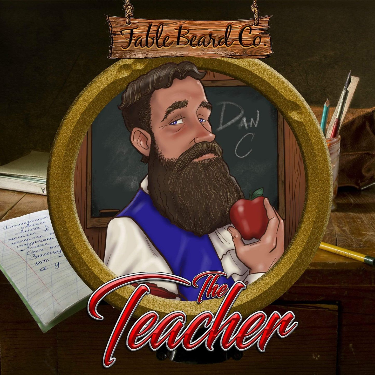 Fable Beard Co. Combo Kit 1oz Bottle & 2oz Tin The Teacher - A Berry Positive Beard Oil & Beard Balm Kit