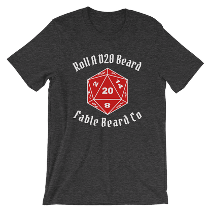 Fable Beard Co. Dark Grey Heather / S Roll A D20 Beard T-Shirt