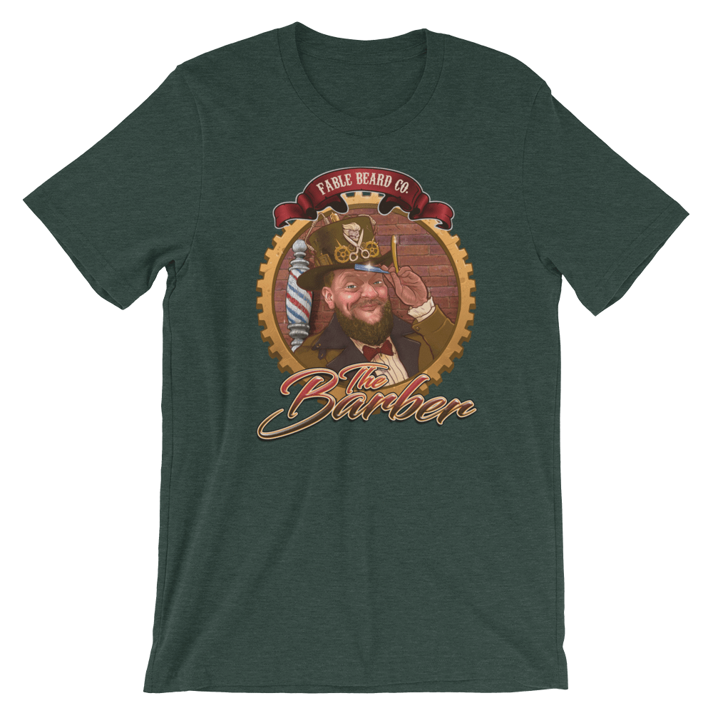 Fable Beard Co. Heather Forest / S The Barber Short-Sleeve Unisex T-Shirt