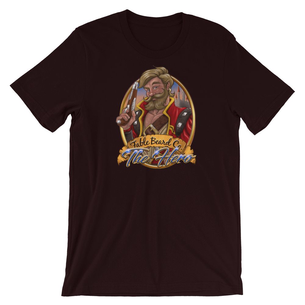 Fable Beard Co. Oxblood Black / S The Hero Short-Sleeve Unisex T-Shirt