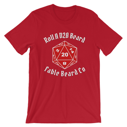 Fable Beard Co. Red / S Roll A D20 Beard T-Shirt