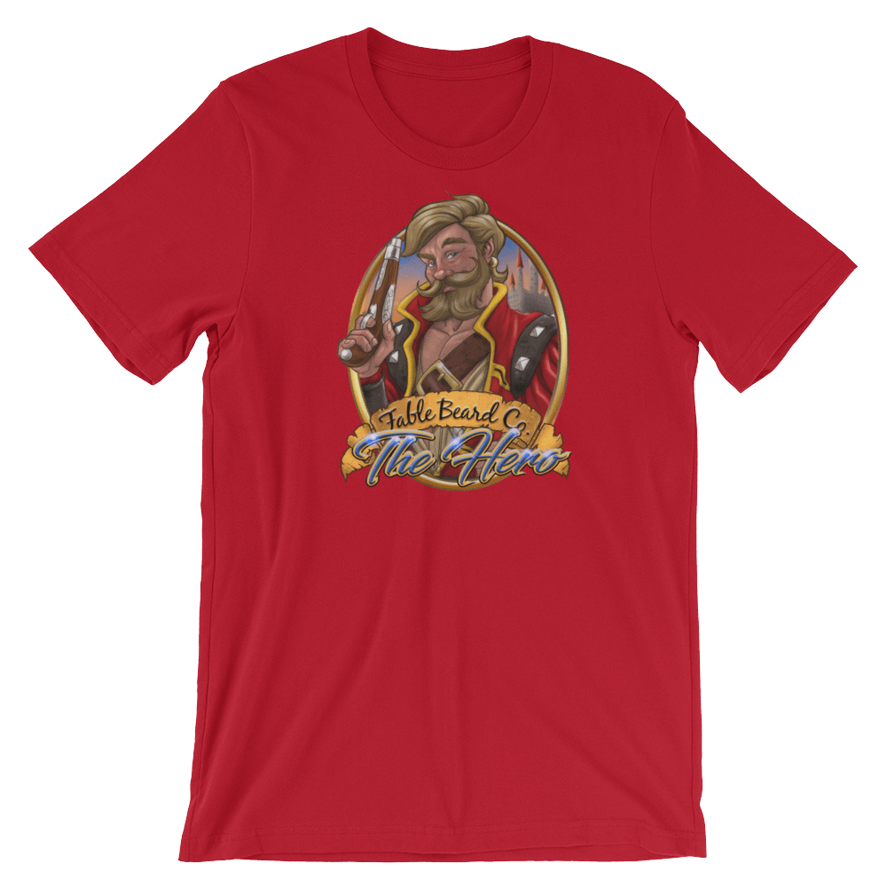 Fable Beard Co. Red / S The Hero Short-Sleeve Unisex T-Shirt