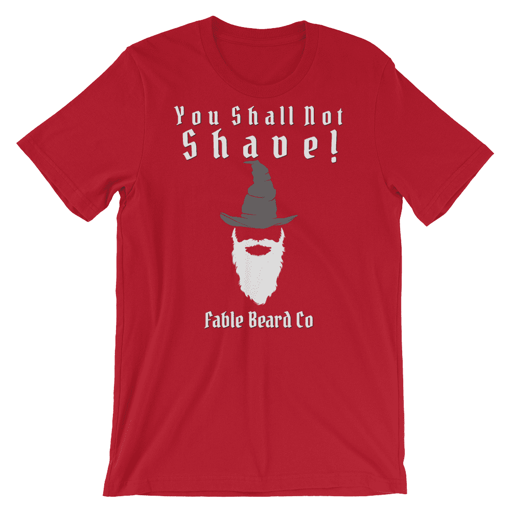 Fable Beard Co. Red / S You Shall Not Shave Short-Sleeve Unisex T-Shirt