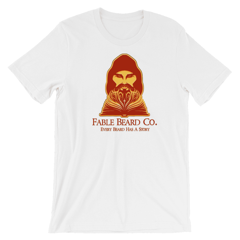 Fable Beard Co. White / S Fable Beard Co Logo Short-Sleeve Unisex T-Shirt