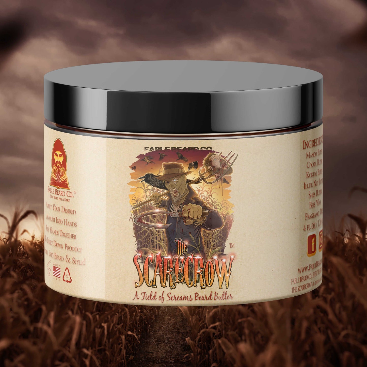 The Scarecrow - Warm Pumpkin Spice & Withered Hay Fields Beard Butter